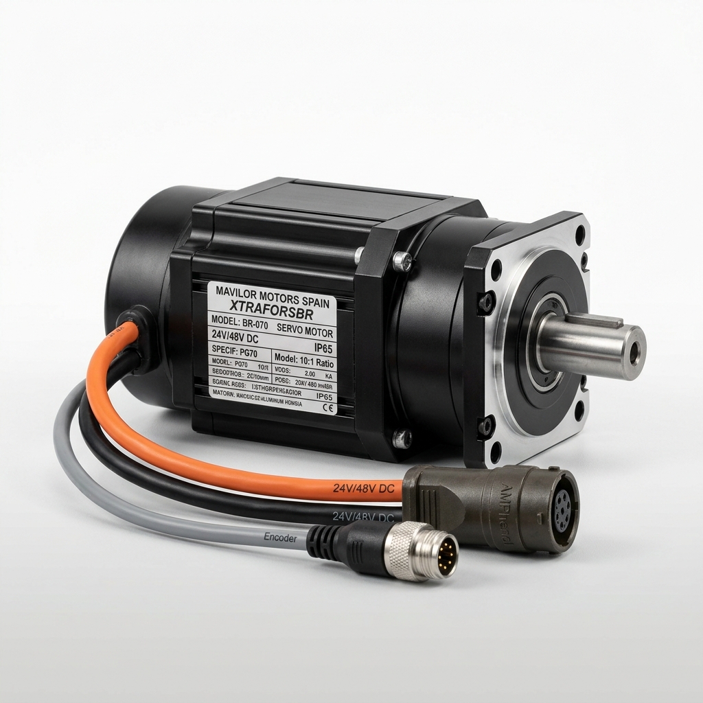 Mavilor XtraforsMSA Series Ultra-Compact Flat Brushless AC Servomotor (Model MSA-100)